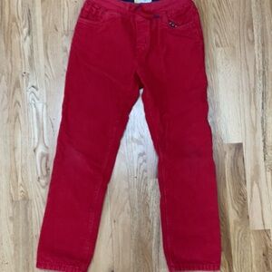 Mini Boden Red Corduroy Casual Pants